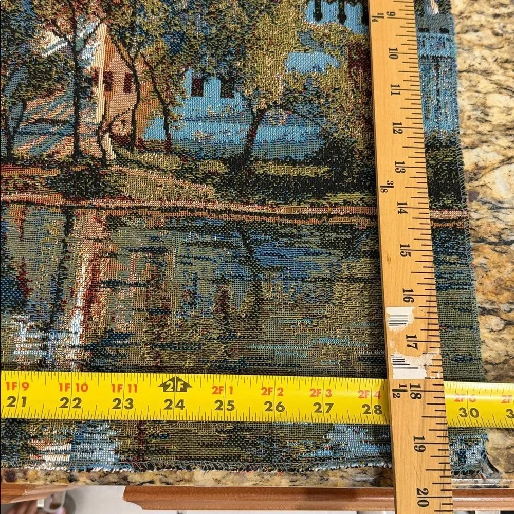 Novodevichy Convent Tapestry Wall Hanging Scenic Woven Textile Art Panel